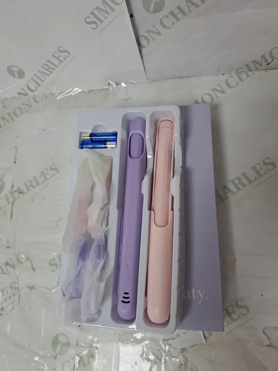 SIMPLY BEAUTY SIMPLY SMILE SONIC TOOTHBRUSH DUO WITH 4 BRUSH HEADS