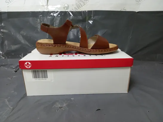 RIEKER ANTI-STRESS SANDALS BROWN SIZE 6