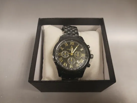 BOXED SAMUEL JOSEPH SPEED EXQUISITE BLACK WATCH 