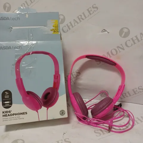 ASDA TECH KIDS HEADPHONES PINK