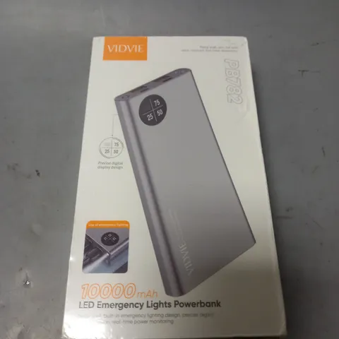 SEALED VIDVIE PB782 10000MAH LED EMERGENCY LIGHTS POWERBANK