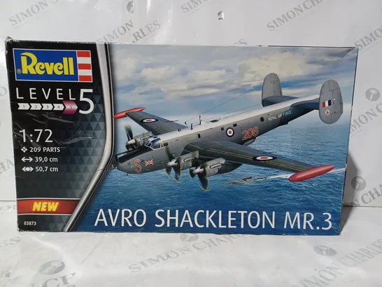 BOXED REVELL 03873 1:72 SCALE AVRO SHACKLETON MR.3 MODEL KIT