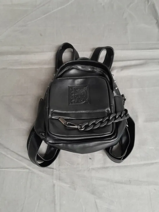 DISTURBIA MINI LEATHER BACKPACK IN BLACK