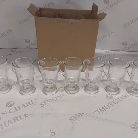 BOX OF 7x IRISH COFFEE GLASSES