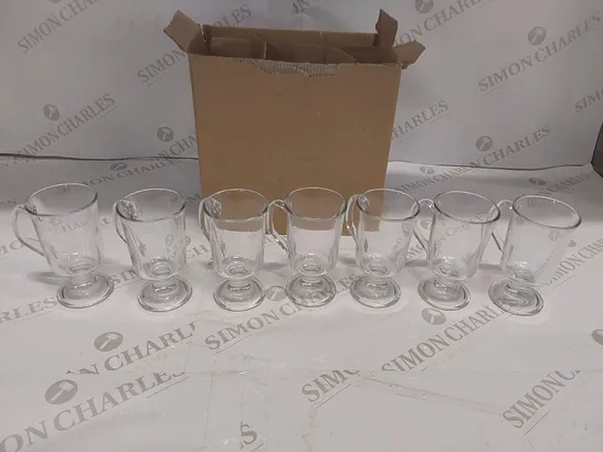 BOX OF 7x IRISH COFFEE GLASSES