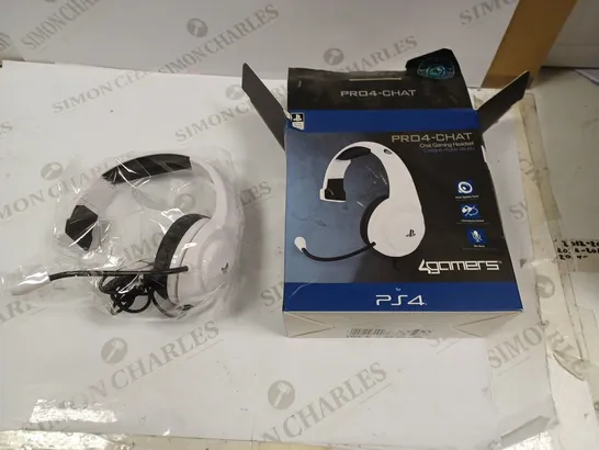 PRO4-CHAT GAMING HEADSET FOR PS4