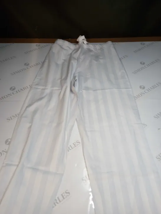 SLEEP THE WHITE COMPANY BLUE & WHITE PANTS - UK S 