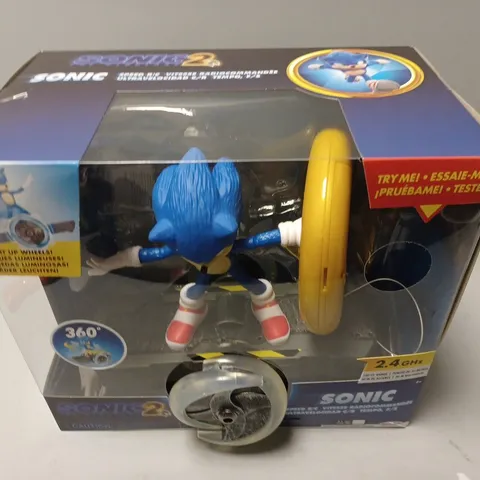 BOXED SONIC 2 MOVIE SONIC SPEED RC TOY