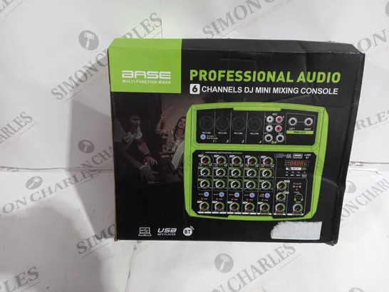 BOXED PROFESSIONAL AUDIO 6 CHANNELS DJ MINI MIXING CONSOLE