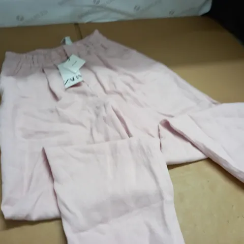 ZARA PINK TROUSERS - UK S