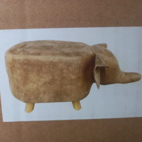BOXED UNBRANDED ELEPHANT STOOL WITH LEGS 