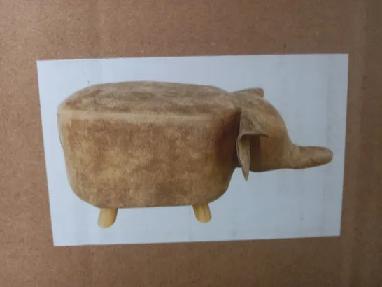 BOXED UNBRANDED ELEPHANT STOOL WITH LEGS 