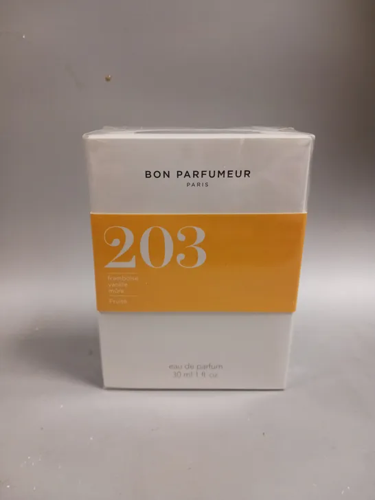 BOXED AND SEALED BON PARFUMER 203 FRUITY INTENSE EAU DE PARFUM 30ML