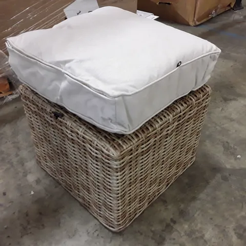 BOXED SQUARE FOOTSTOOL IN NATURAL COLOUR SET OF 3 (3 BOXES)