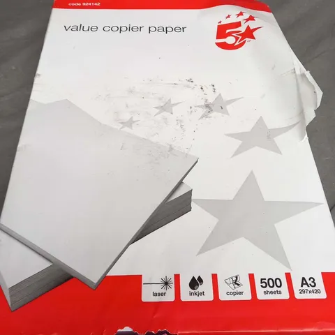 REAM OF 5STAR VALUE COPIER PAPER A3