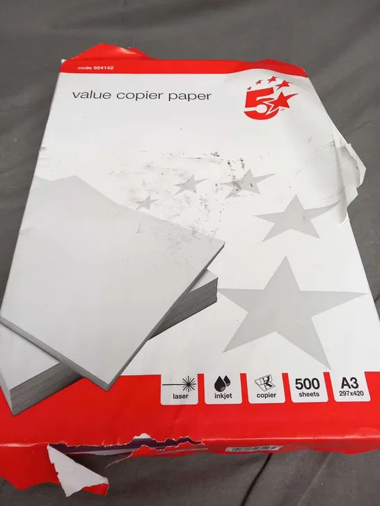 REAM OF 5STAR VALUE COPIER PAPER A3