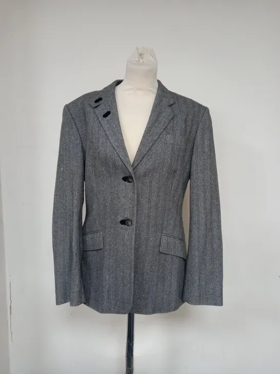 CROMBIE GREY WOMEN'S BLAZER SIZE 16