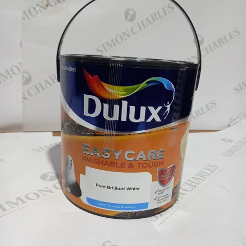 DULUX EASYCARE PURE BRILLIANT WHITE MATT EMULSION PAINT, 2.5L