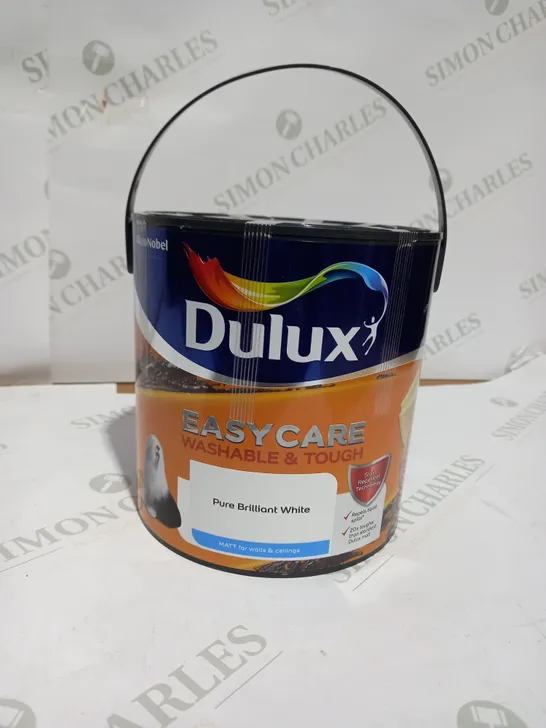 DULUX EASYCARE PURE BRILLIANT WHITE MATT EMULSION PAINT, 2.5L