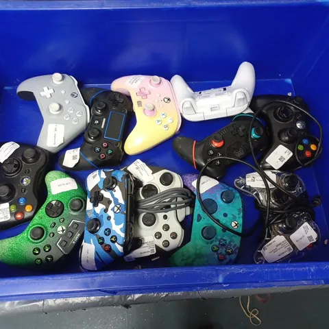 APPROXIMATELY 12 VIDEO GAME CONTROLLERS XBOX AND PLAYSTATION