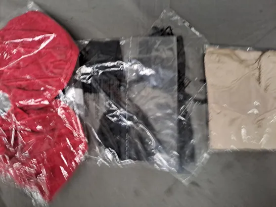 BOX OF APPROXIMATELY 20 ASSORTED UNBRANDED WOMEN'S CLOTHING ITEMS IN VARIOUS STYLES, COLOURS, AND SIZES - COLLECTION ONLY