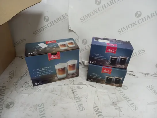 3 ASSORTED COFFEE SETS ( 2 IN EACH)