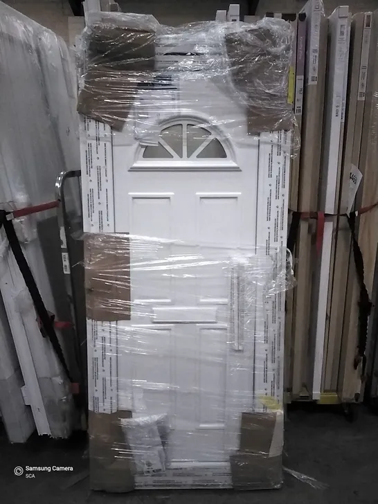 2040MM X 920MM PVCU HALF MOON FRONT DOOR RIGHT HAND OPENING 