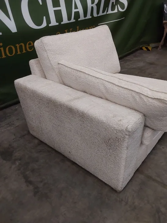 FABRIC UPHOLSTERED SOFA PIECE WITH CUSHIONS 