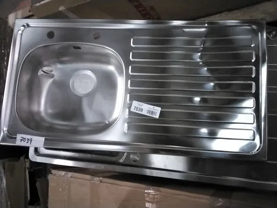 1 BOWL STAINLESS STEEL KITCHEN SINK & DRAINER 