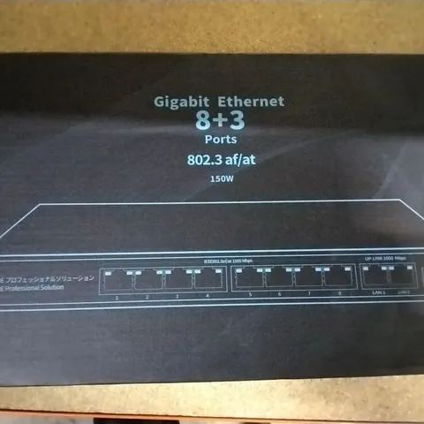 A BOX OF 8 BOXED GIGABIT ETHERNET PORTS