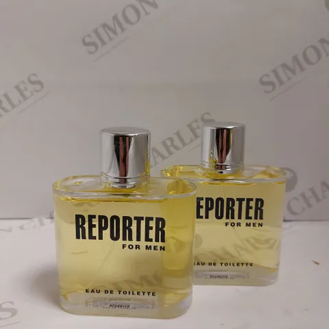 BOX OF 2 REPORTER FOR MEN EAU DE TOILETTE TESTER BOTTLES - 125ML