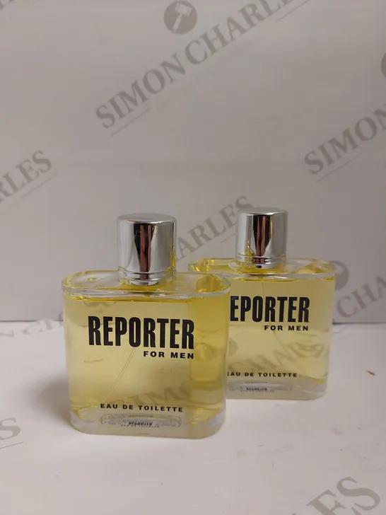 BOX OF 2 REPORTER FOR MEN EAU DE TOILETTE TESTER BOTTLES - 125ML