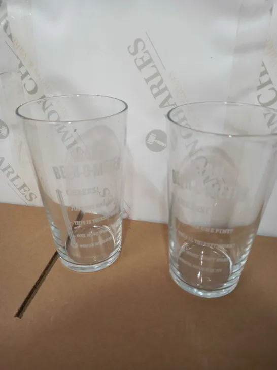 PERSONALISED BEER-O-METER PINT GLASS RRP £13