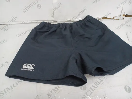 BLACK CANTERBURY SHORTS SIZE M 