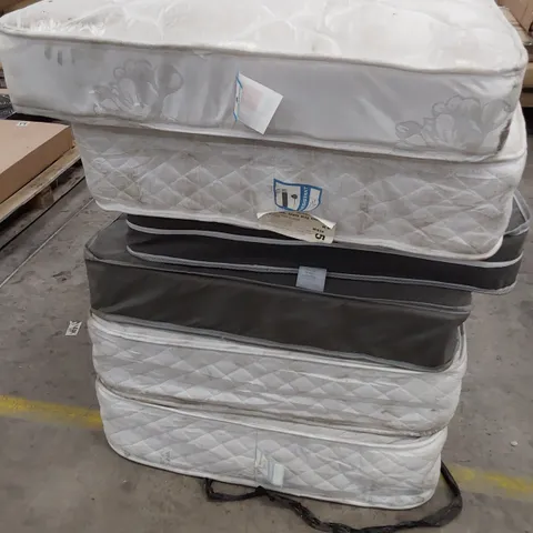 APPROXIMATELY SIX UNBAGGED SINGLE MATTRESSES 