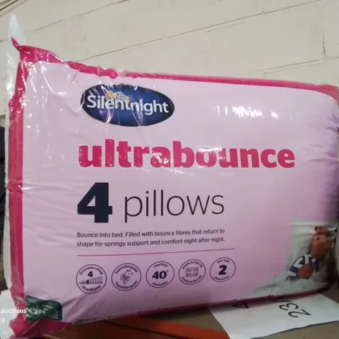 BAGGED AND SEALED SILENTNIGHT ULTRA BOUNCE SET OF 4 PILLOWS