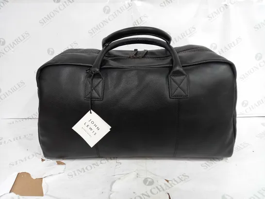 JOHN LEWIS DUFFLE BAG IN BLACK