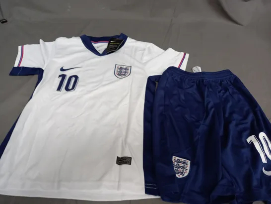 NIKE ENGLAND 2024 EUROS HOME SHIRT - BELLINGHAM 10 - SIZE 24 KIDS