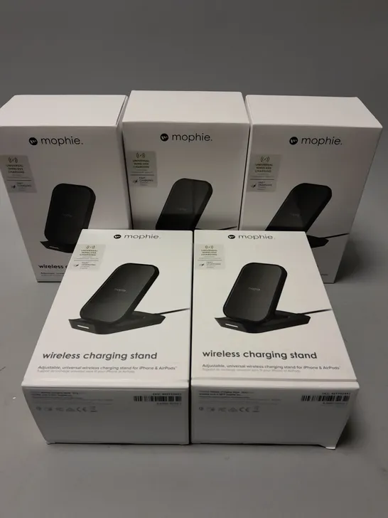 5 BOXED MOPHIE WIRELESS CHARGING STANDS