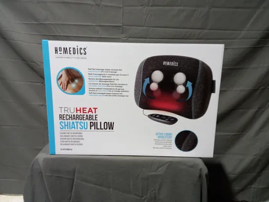 BOXED HOMEDICS TRUHEAT RECHARGEABLE SHIATSU PILLOW