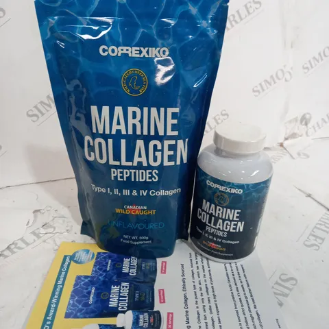 SEALED MARINE COLLAGEN PEPTIDES INCLUDES 120 CAPSULES AND 300G POWDER 