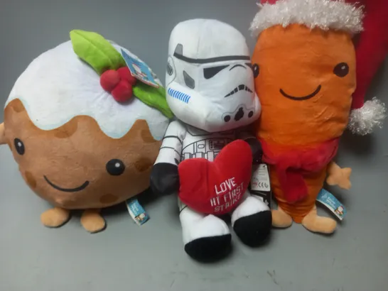 LOT OF 3 ASSORTED PLUSHIES