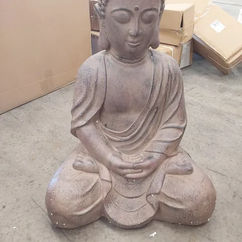 BOXED LARGE SITTING BUDHA FIGURE