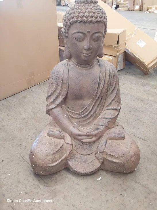 BOXED LARGE SITTING BUDHA FIGURE