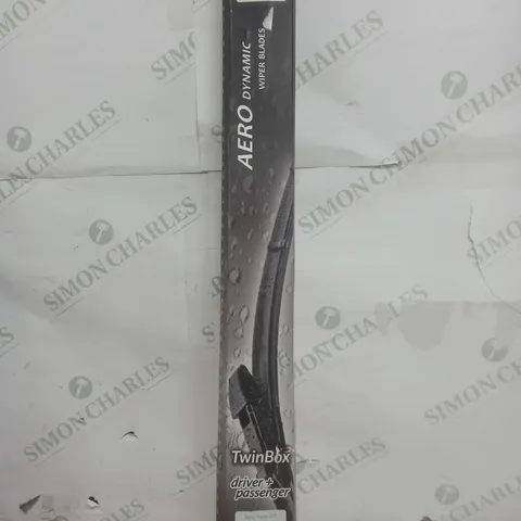 TWO FRONT FRAMELESS WIPER BLADES HQ AERO DYNAMIC - AD61-623 TWIN BOX