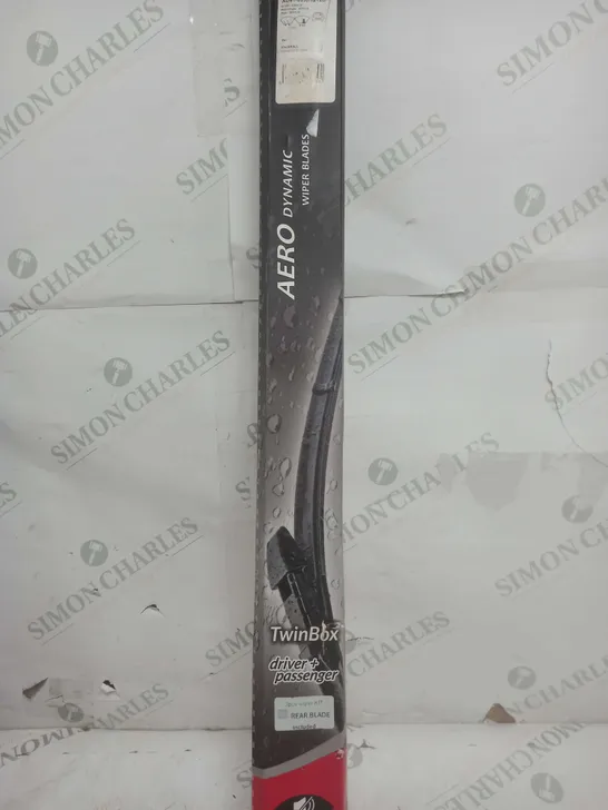 TWO FRONT FRAMELESS WIPER BLADES HQ AERO DYNAMIC - AD61-623 TWIN BOX