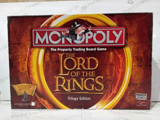 PARKER MONOPOLY - LORD OF THE RINGS TRILOGY EDITION BOARD GAME