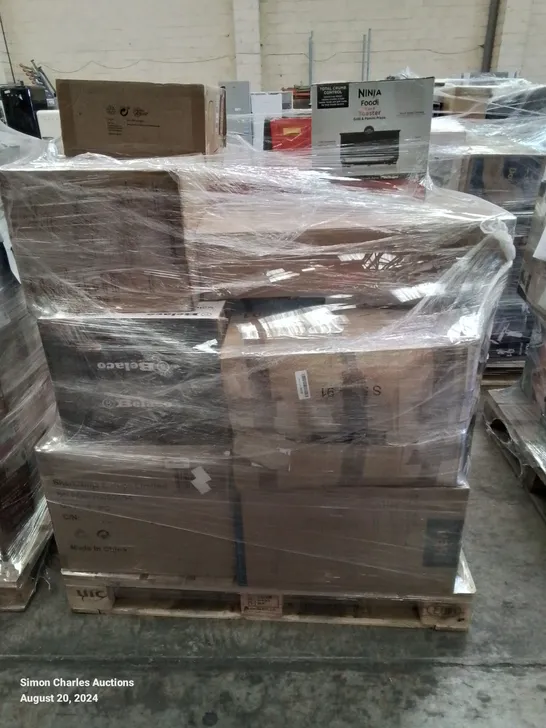 PALLET OF APPROXIMATELY 19 UNPROCESSED RAW RETURN HOUSEHOLD AND ELECTRICAL GOODS TO INCLUDE;