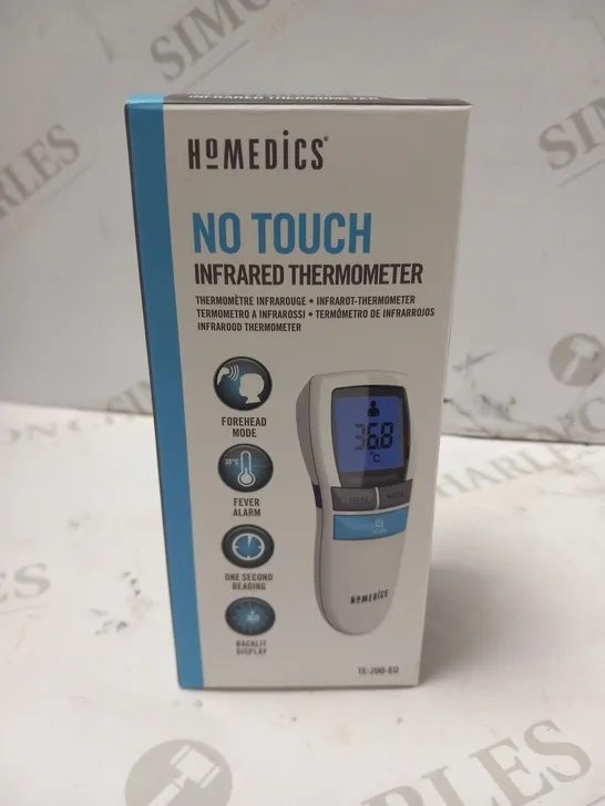 BOXED HOMEDICS NO TOUCH INFRARED TERMOMETER TE-200-EU