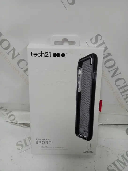 BOX OF APPROX 79 TECH 21 EVO MESH SPORT BLACK PHONE CASES - IPHONE 6 PLUS